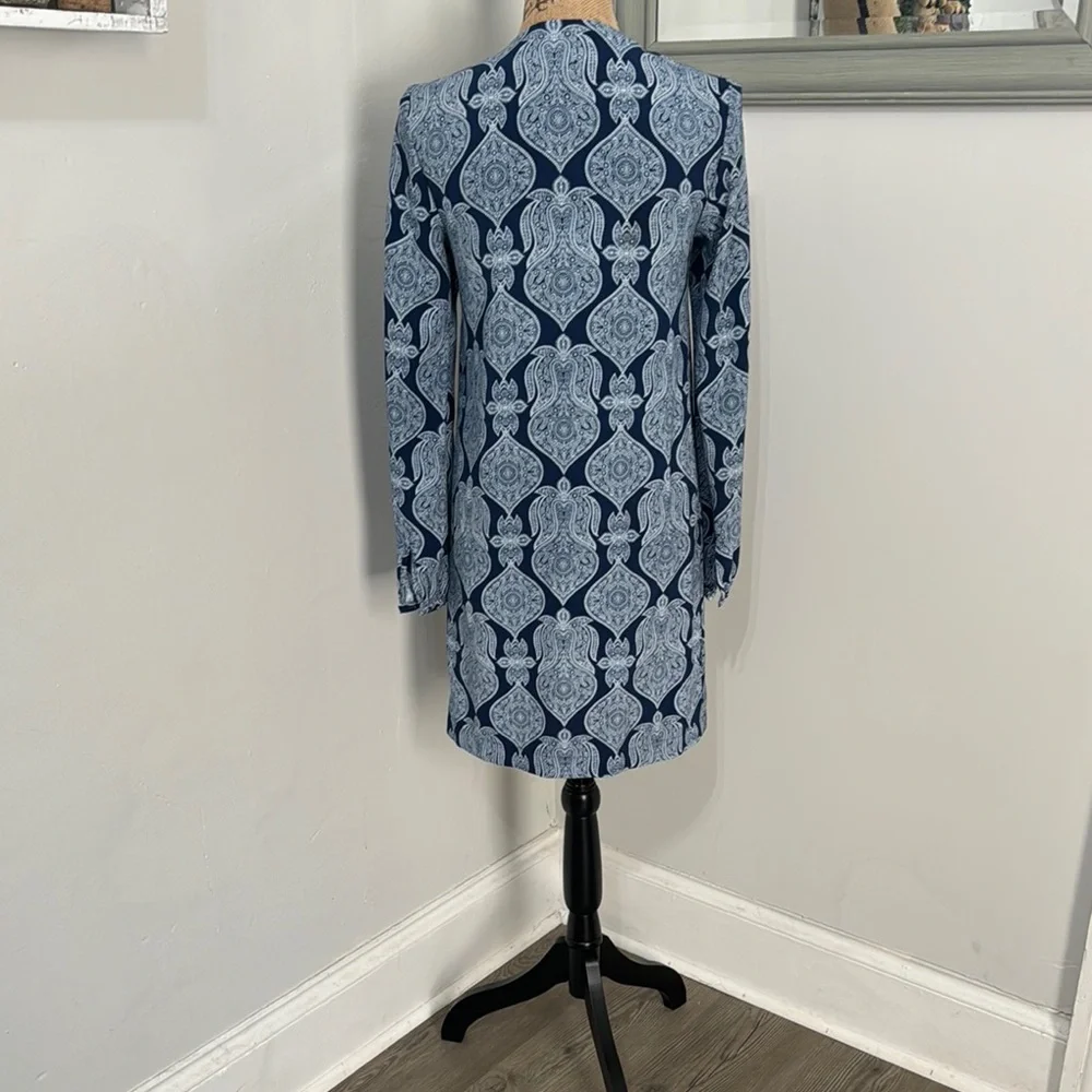 mark. Blue Patterned Dress - Picture 5 of 8